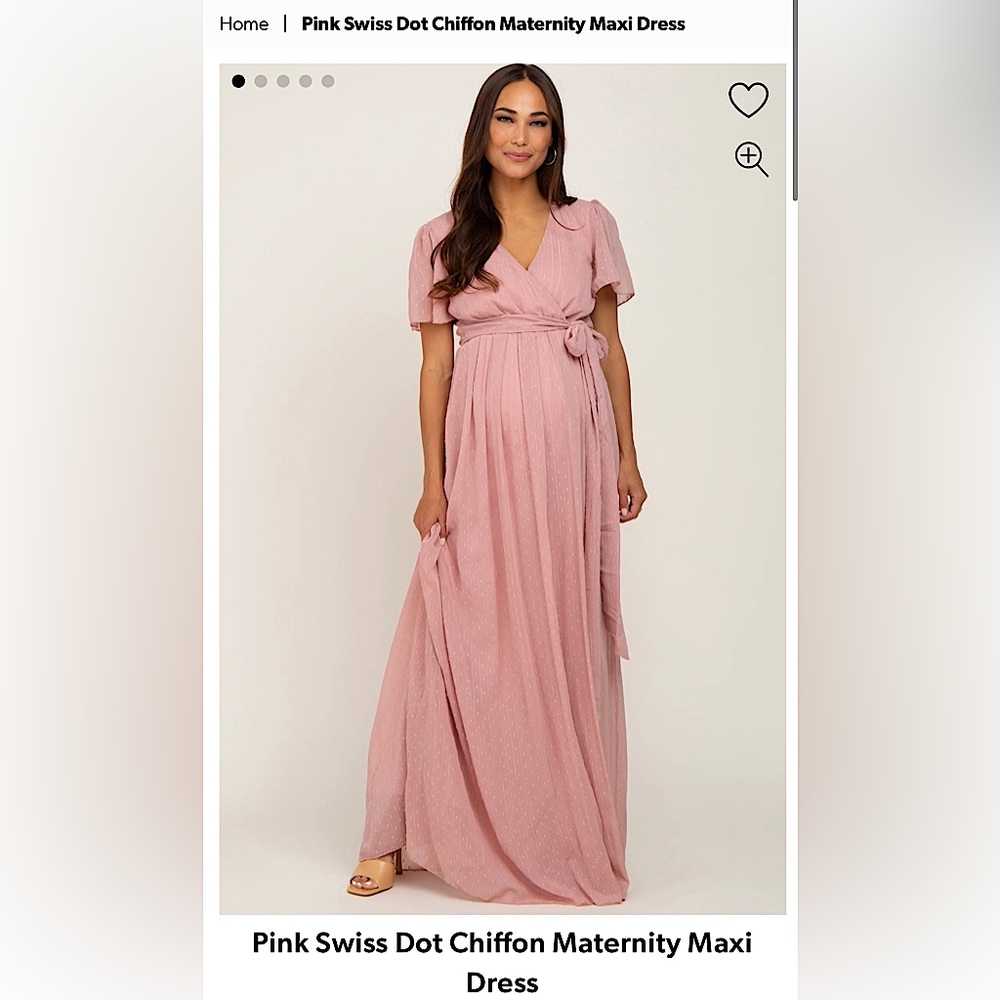 Pink Blush Maternity Maxi Dress